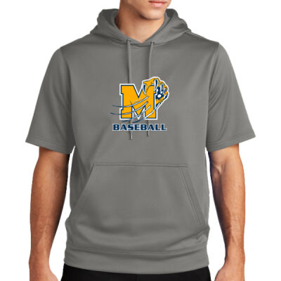 Sport Wick® Fleece Short Sleeve Hooded Pullover Thumbnail